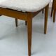 Chaises de salle à manger en teck et laine par Casala, années 1960, lot de 6