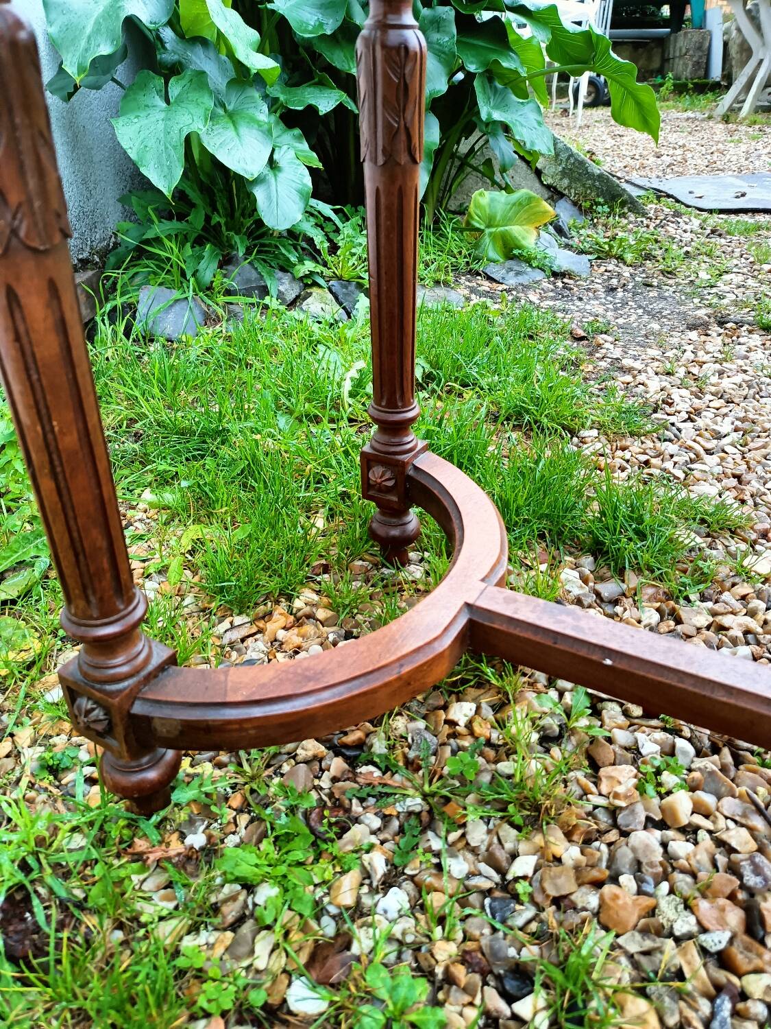 Antique Louis XVI style piano bench