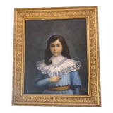 Louis prost (xixe) portait jeune fille