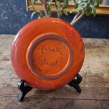 Juliette Derel enameled ceramic plate 1950