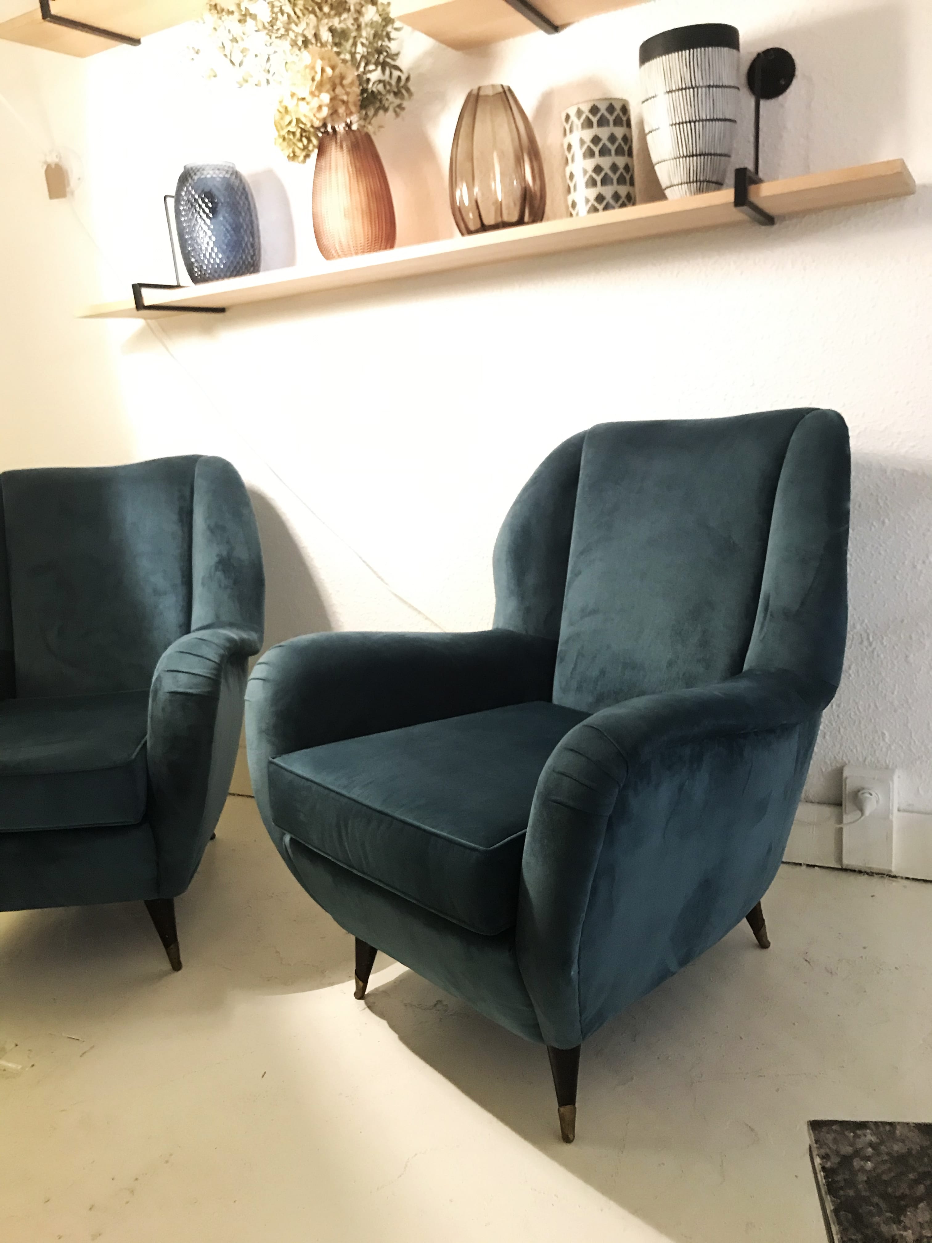 Pair of chairs Italian circa 50