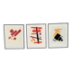 Set de 3 cadres avec lithographies Casimir Malevic