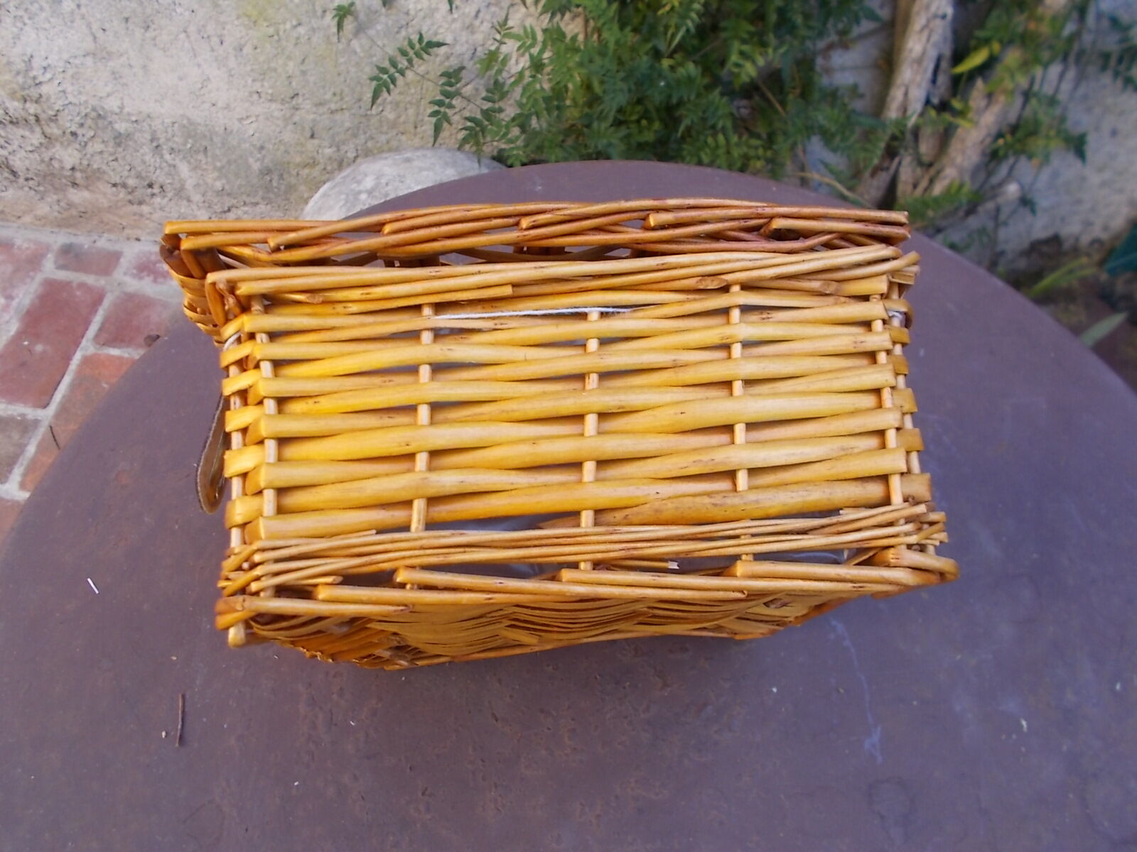 Wicker suitcase