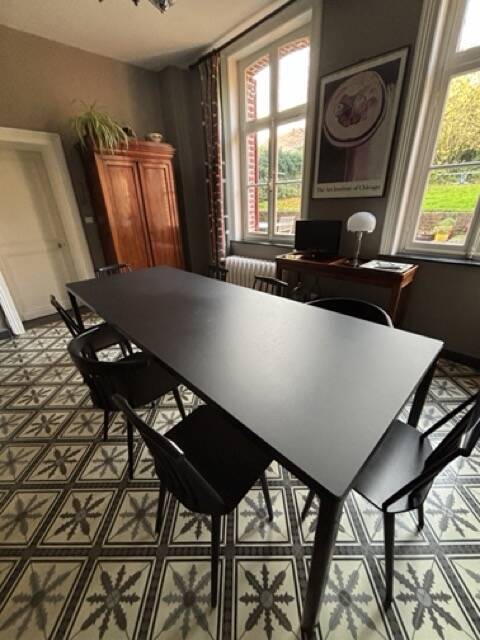 Black table Scandinavian model T12 HAY