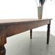 Farm table in solid cherry wood, turned legs, France, around 1900.