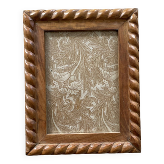 Carved wooden frame to stand