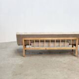 1970's German wooden sofa / daybed
