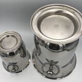 Jean COUZON champagne bucket and ice bucket set on pedestal