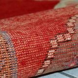 Tapis vintage turc oushak fait main 110cm x 340cm 1940s, 1c515