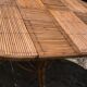 Table en rotin à rallonge circa 1960
