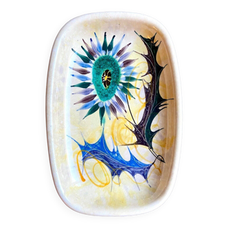 Keligot bowl in hand-painted earthenware, 1950s