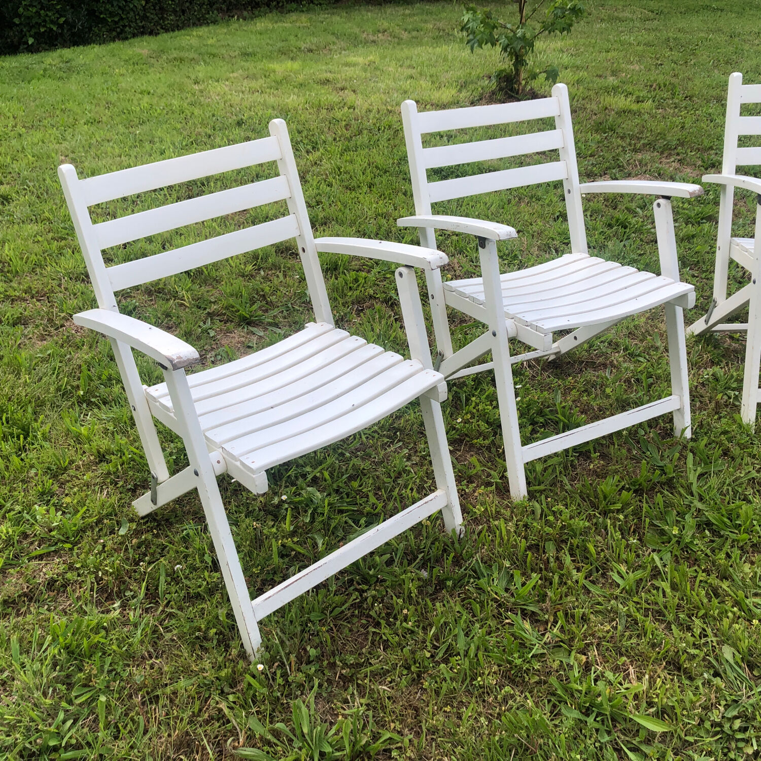 5 fauteuils de jardin 1970-1980