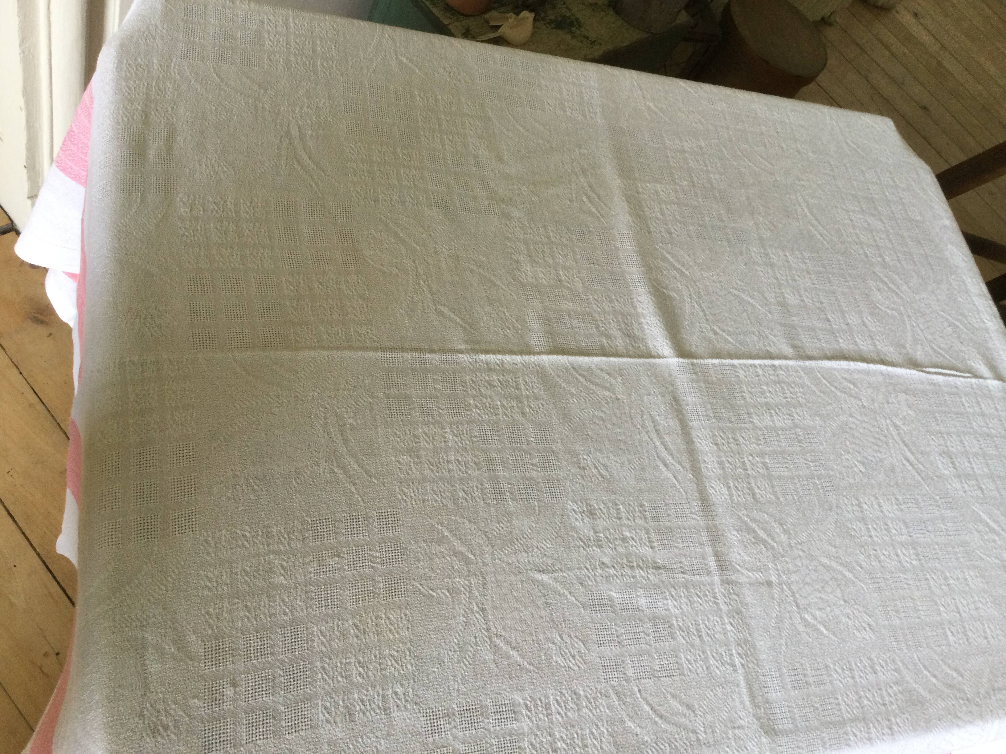 Old damask napkin