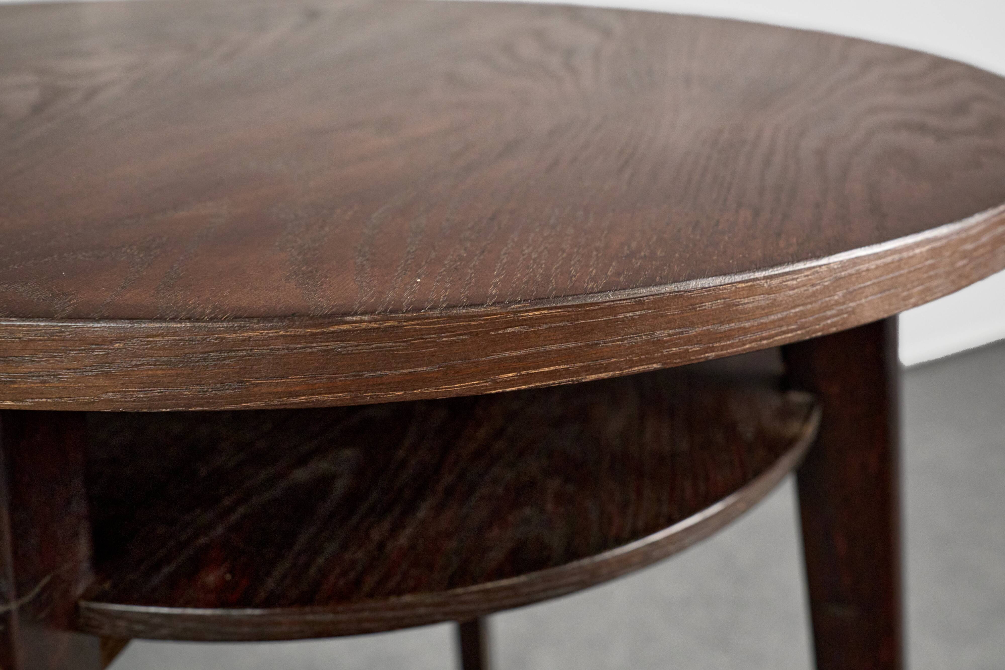 Vintage Round Coffee Table, 1960s, Czechoslovakia