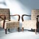 Set of Two Art Deco Armchairs – 1940s/1950s