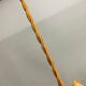 Wood and straw Japandi style hanging lamp