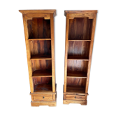 Teak bookcase set