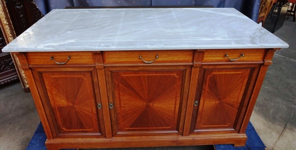 Rosel manufacturer brussel enfilade mahogany, marquetry.