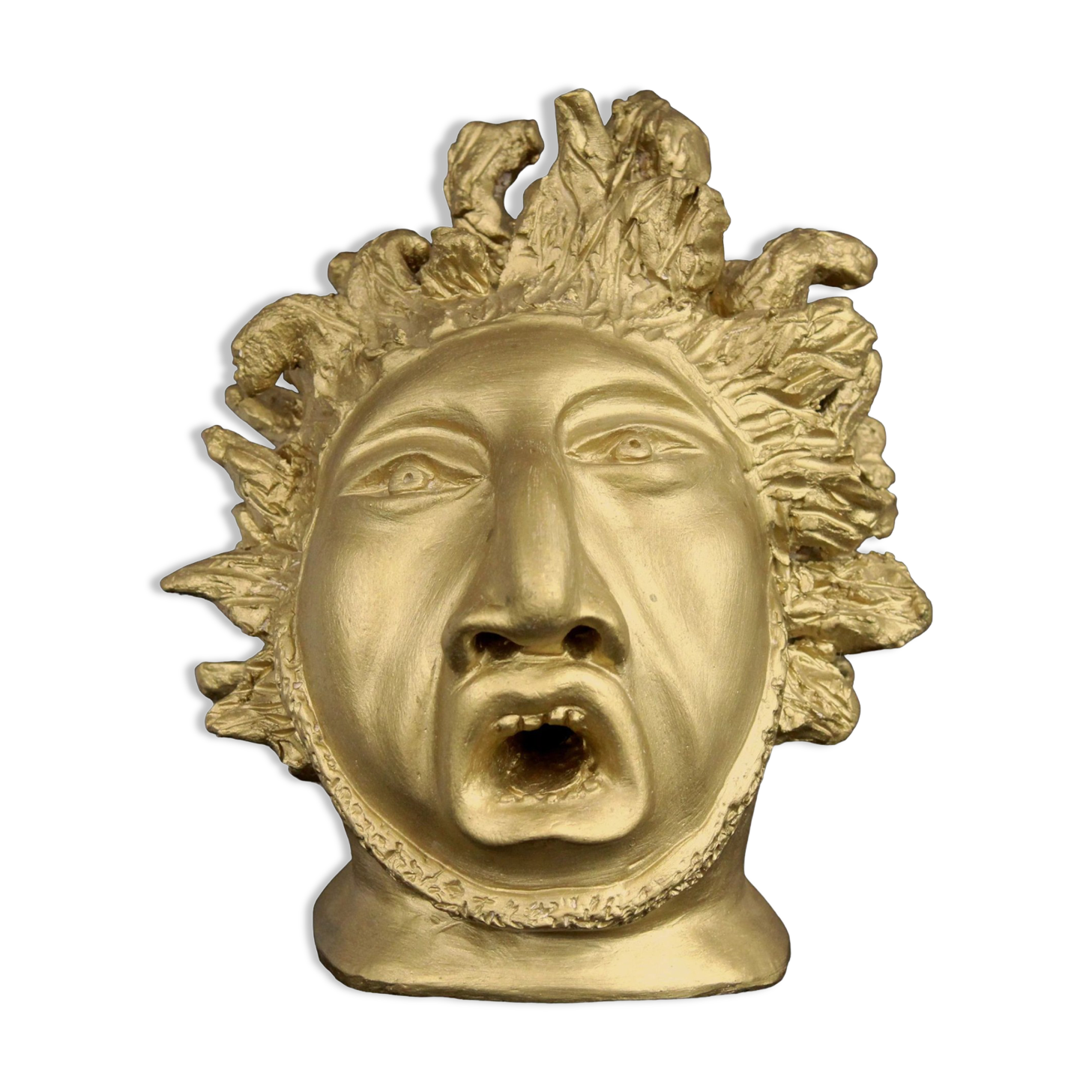 Head plaster gold paint