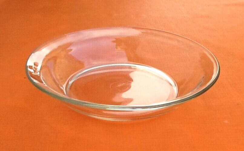 1950s deep serving dish transparent glass duralex made in france