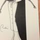 Nice press fashion illustration Pierre Cardin from the 90s.