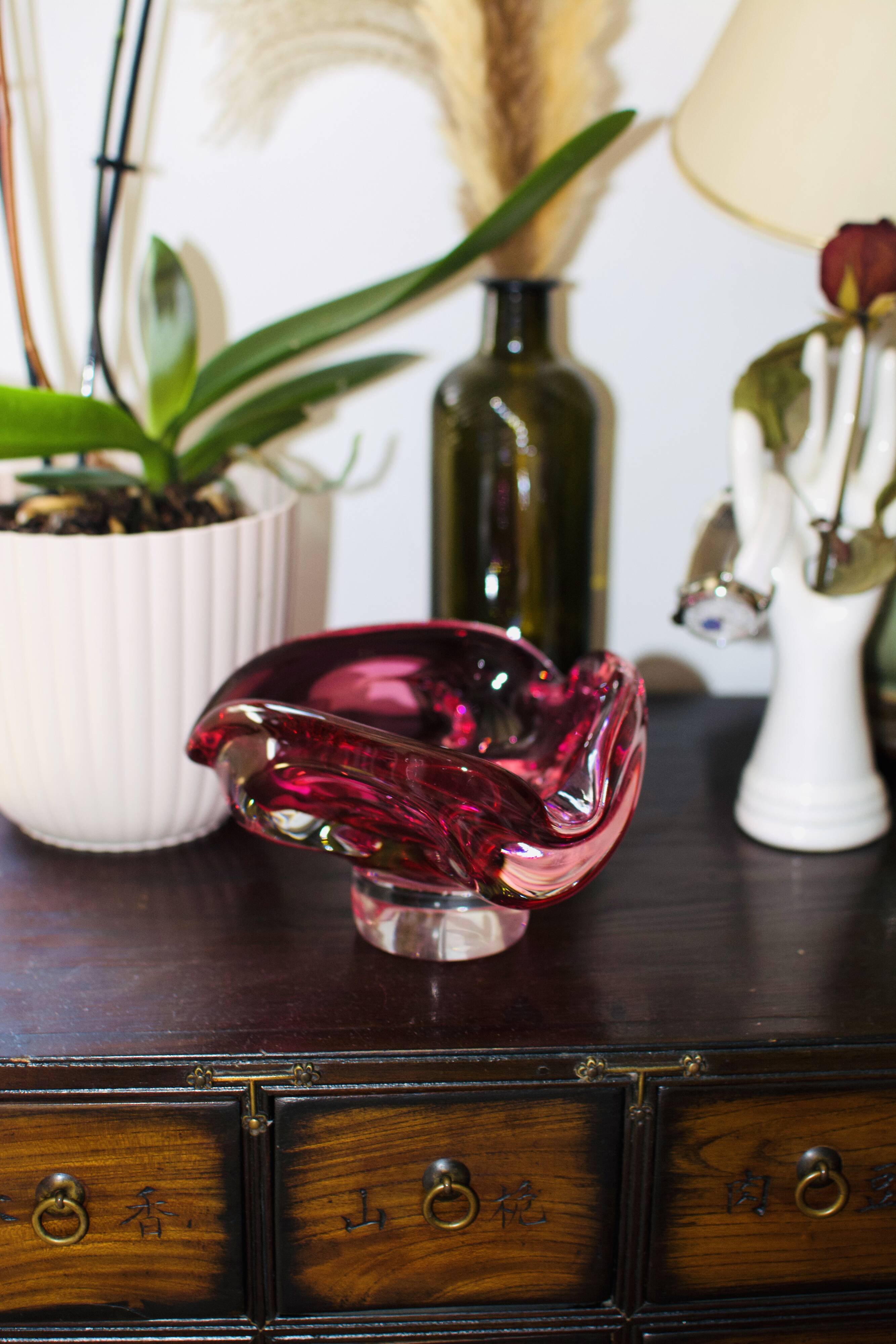 Cendrier en verre Murano