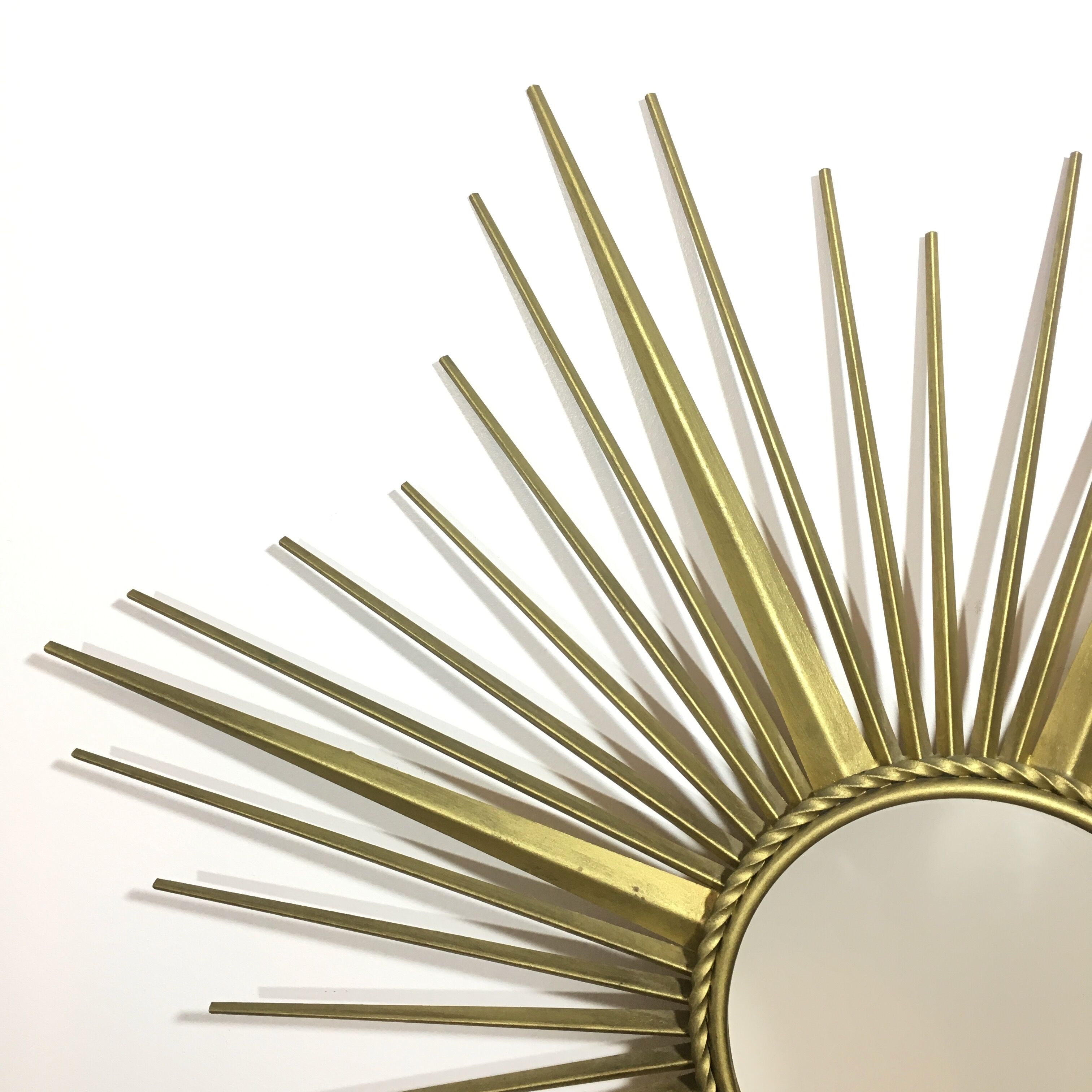 Mirror gold metal sun Chaty Vallauris 85x85cm