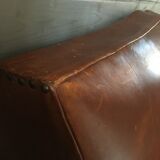 Leather club sofa 30s