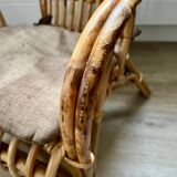 Child's rattan armchair