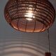 Scandinavian bamboo floor lamp, design 50s