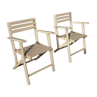 Pair of garden armchairs 1970