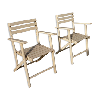 Paire de  fauteuils de jardin 1970