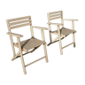 Paire de  fauteuils de jardin 1970