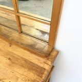 Buffet & Mirror XXL "Workshop Spirit" Set – Patinated Pine