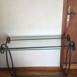 Vintage wrought iron console
