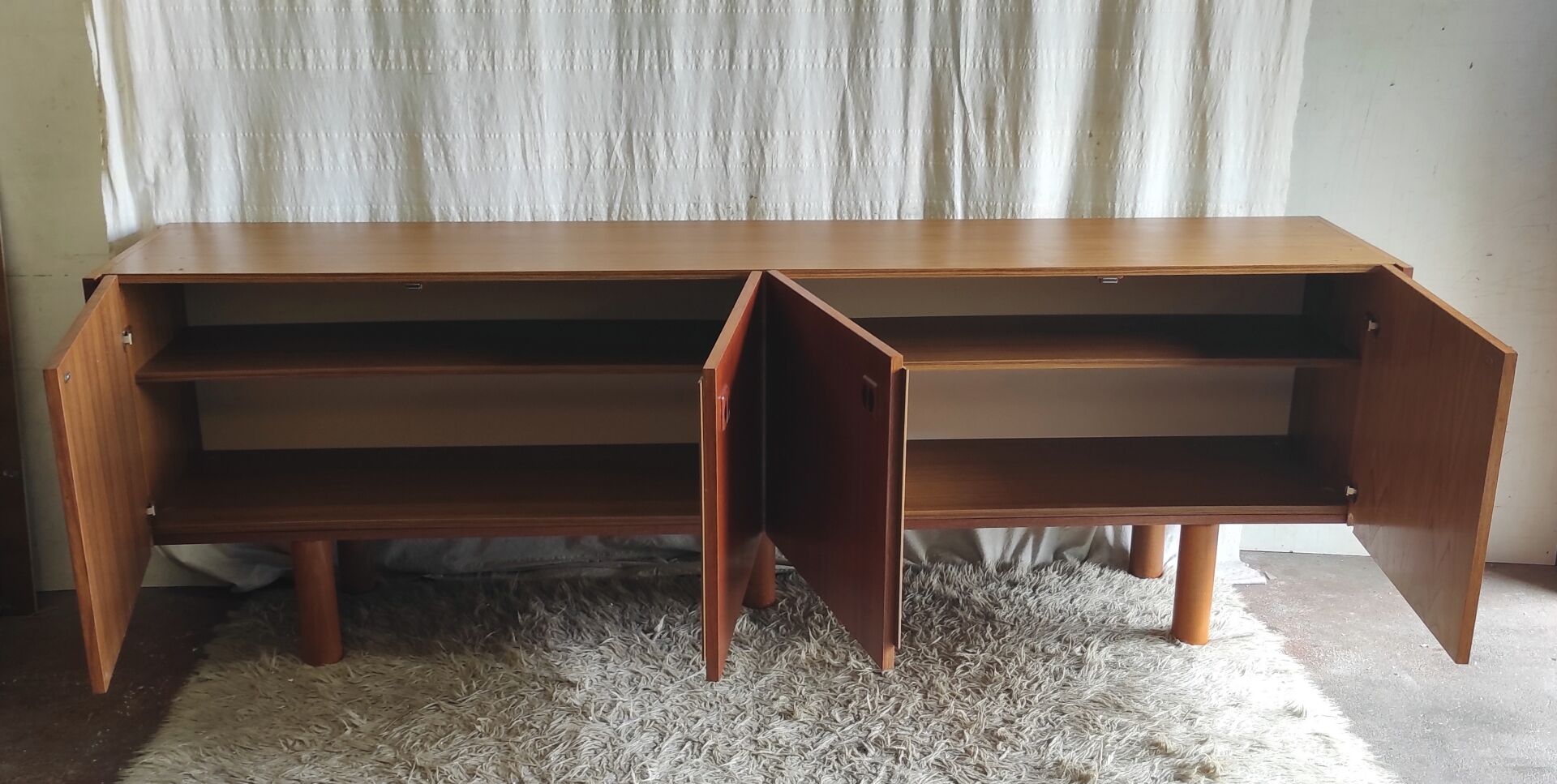 Teak sideboard in Scandinavian style - 1960s/70s