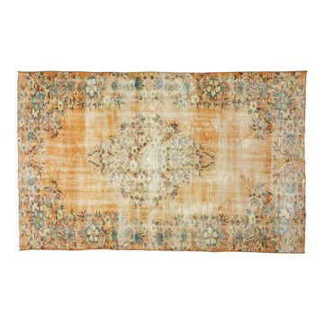 Anatolian handmade vintage rug 248 cm x 154 cm