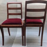 2 chairs style Restoration XIXth renovated