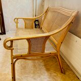 Rattan bench and canning