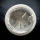Small minimalist round white opaline wall light RZB Bamberg