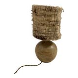 Vintage lamp in gres woven lampshade