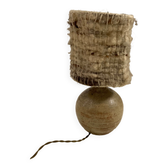 Vintage lamp in gres woven lampshade