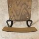 Chaise d’école vintage enfant bois et métal noir style industriel
