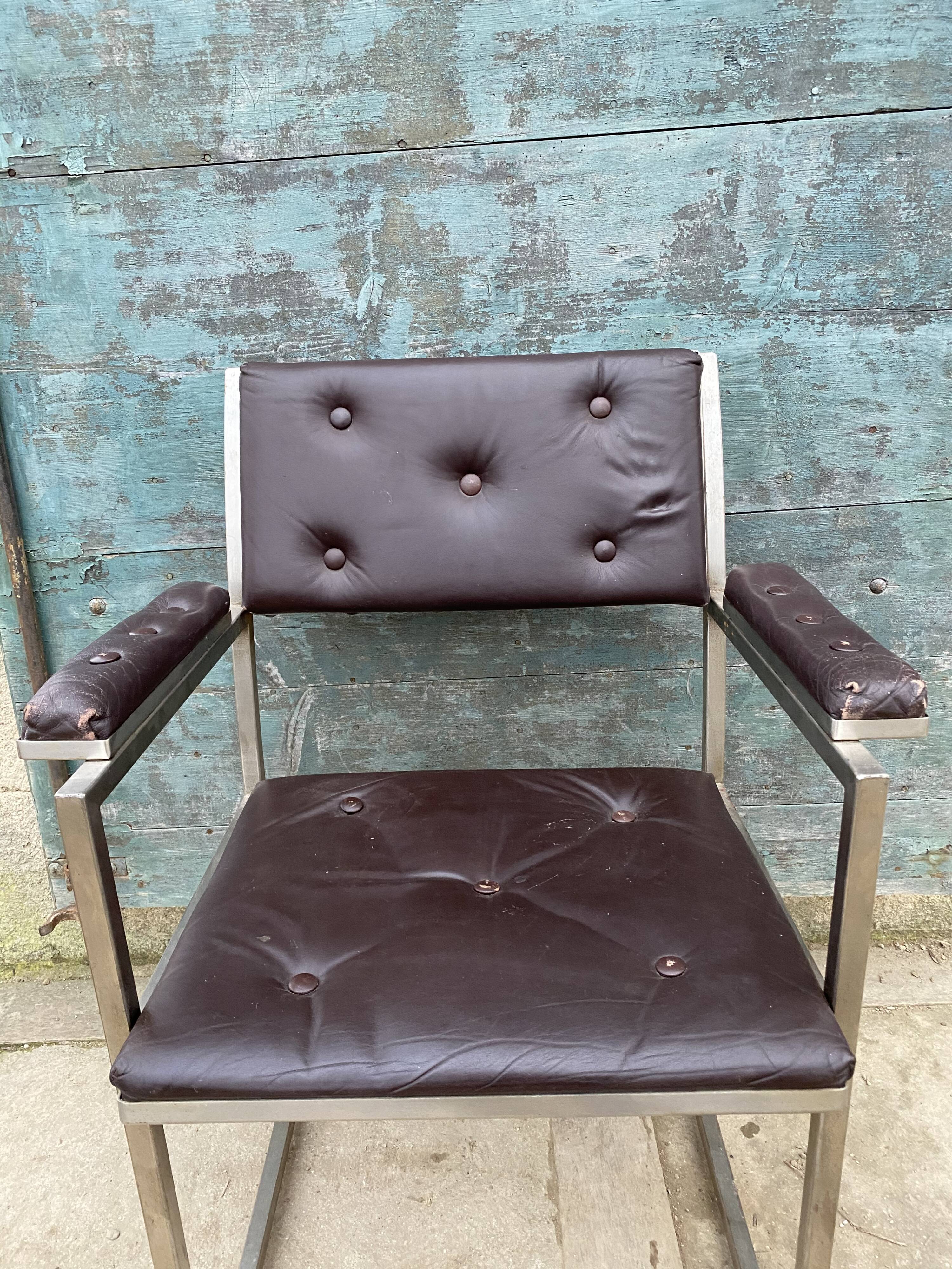 Leather armchair