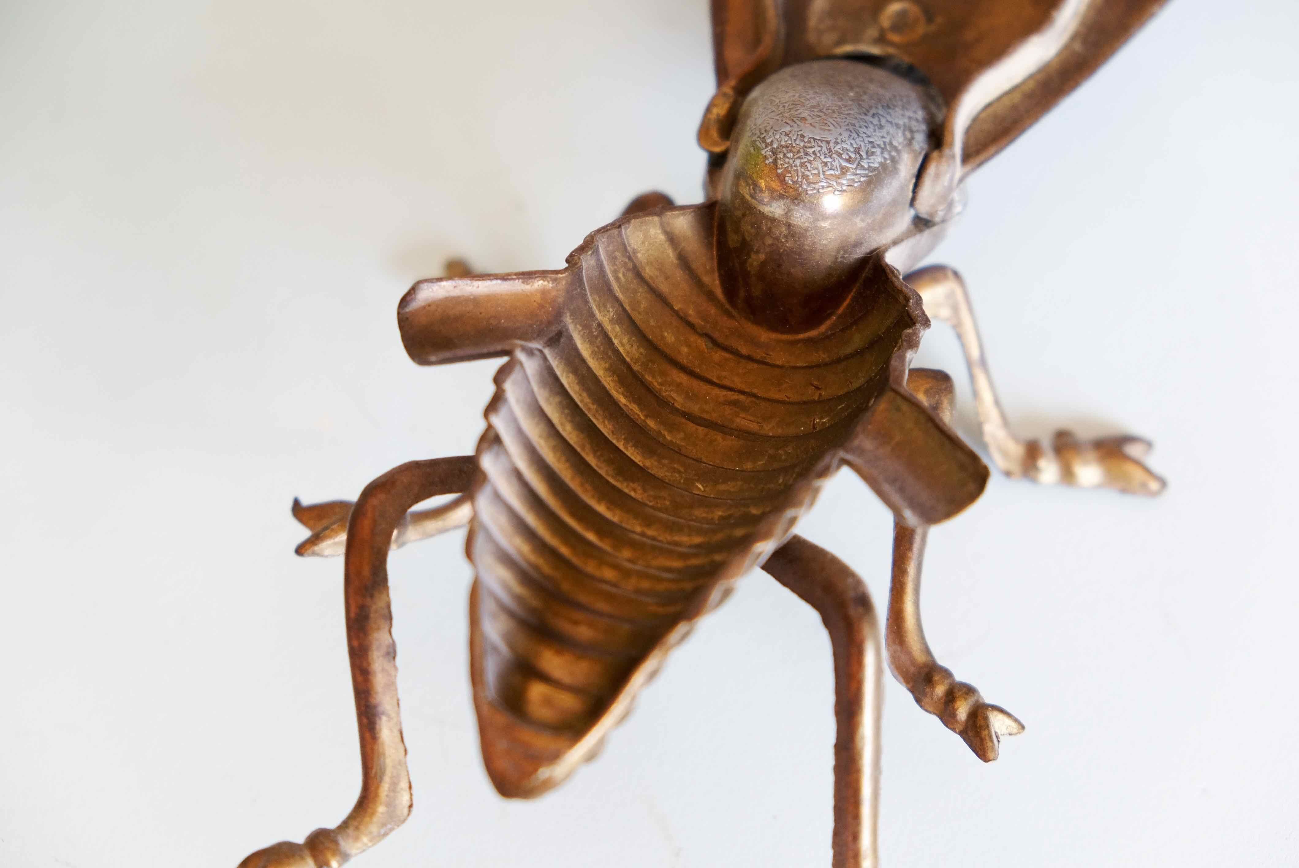 Ashtray fly brass vintage 1970