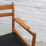 Rare armchair in oak by Jos De Mey for Van Den Berghe-Pauvers, 1960s