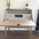 Office XIXth pickled oak