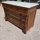 Commode with a white marble top