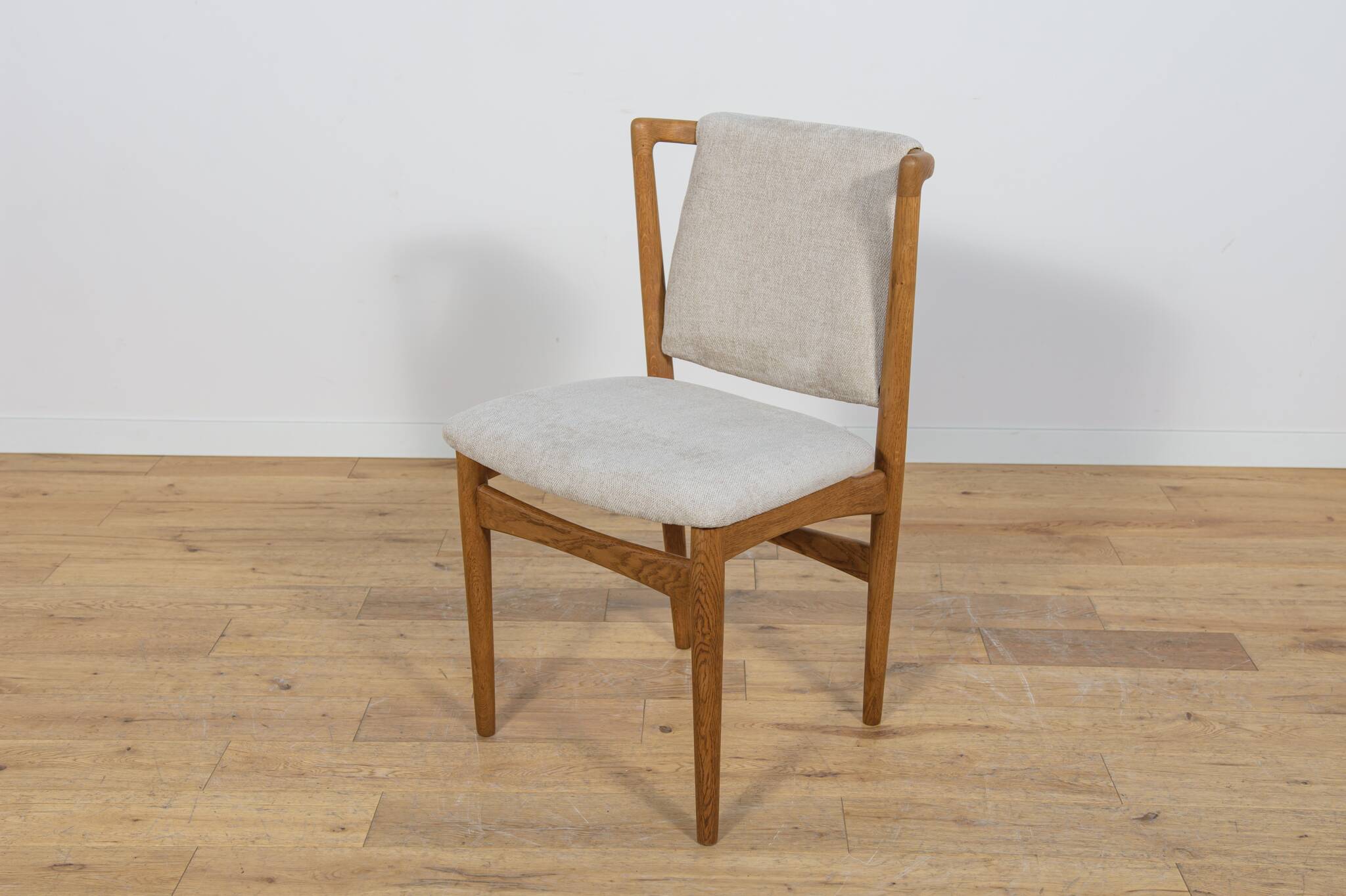 Chaises de salle à manger modèle 171 en chêne du milieu du siècle de Slagelse Møbelværk, Danemark.