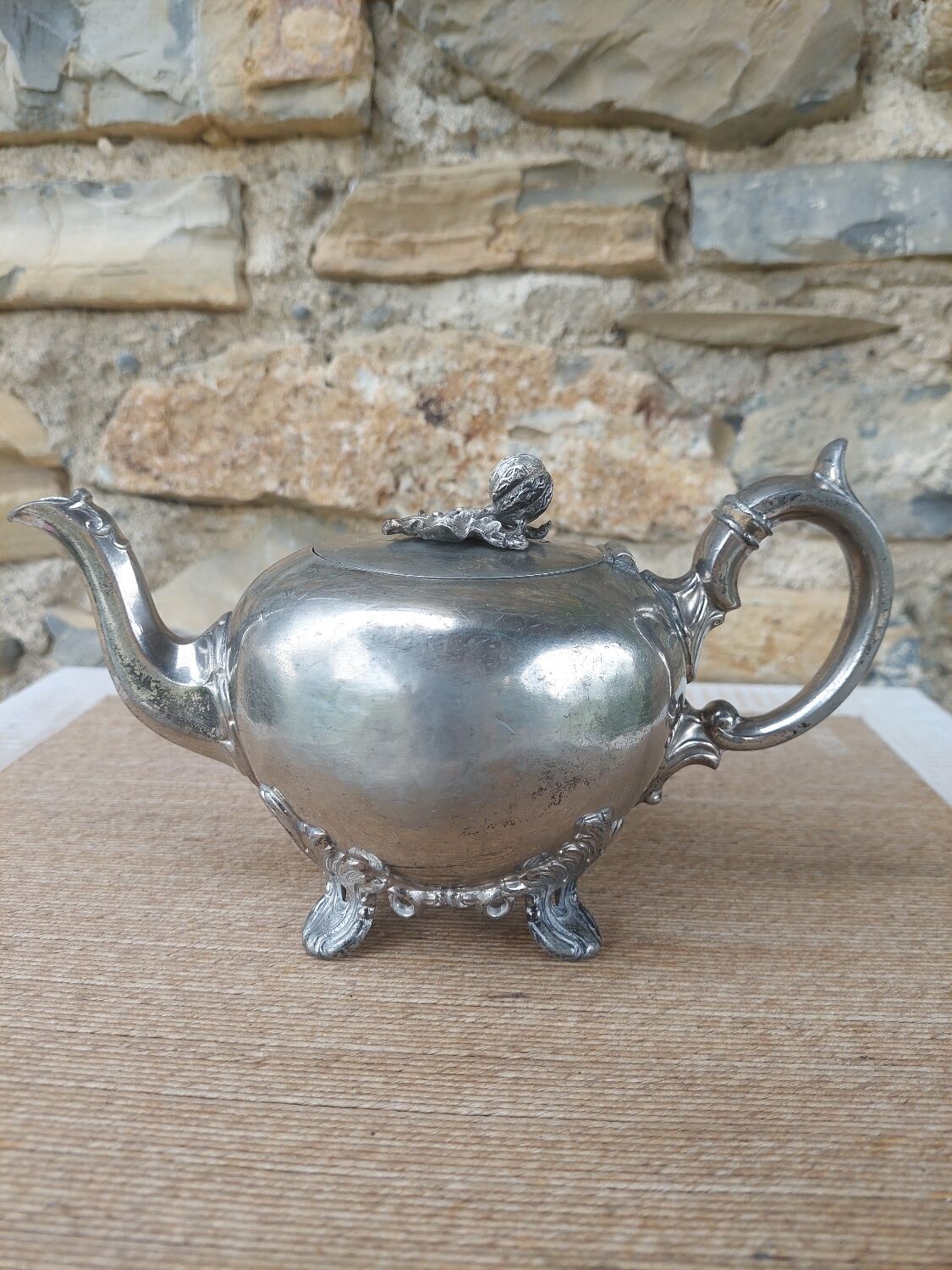 Vintage metal teapot